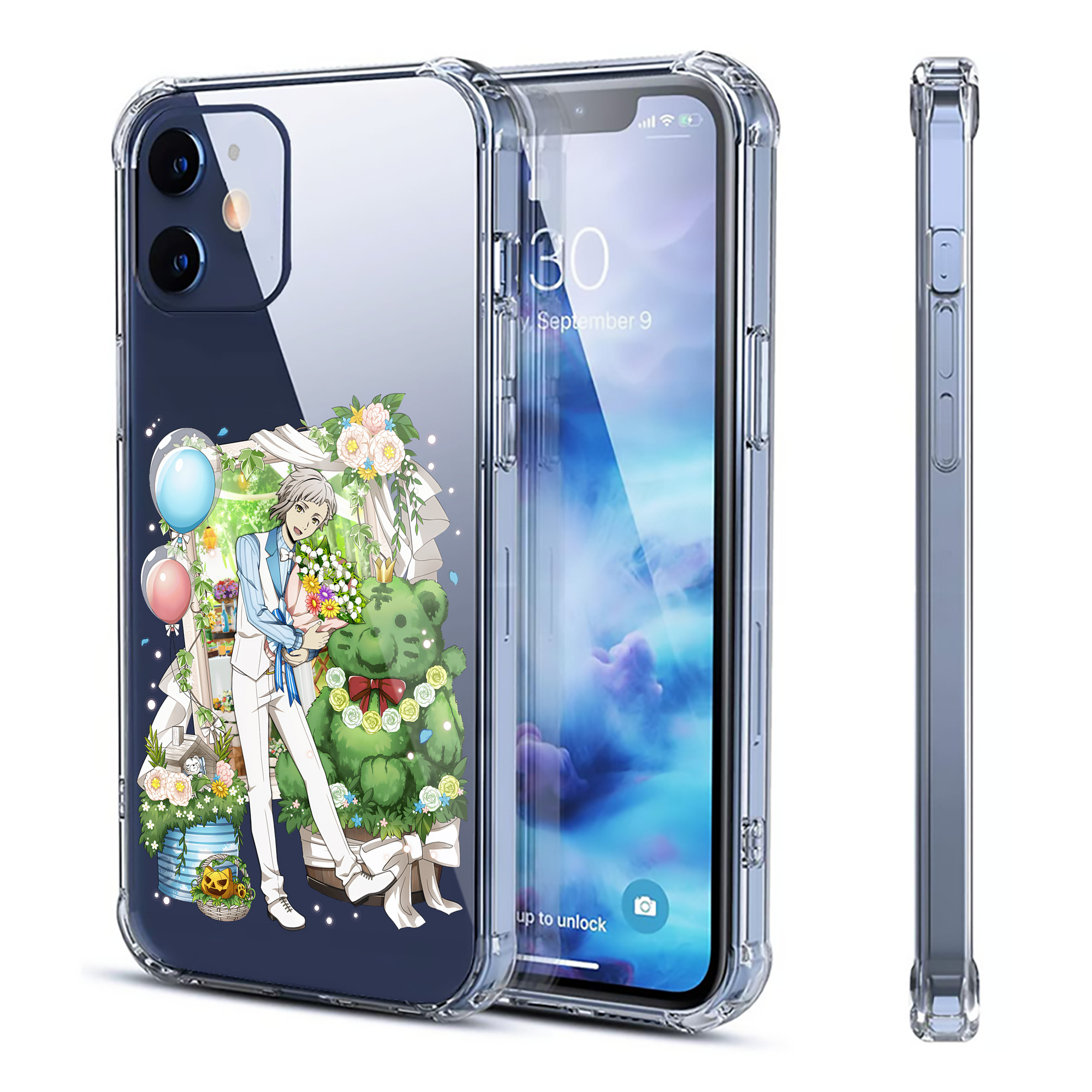 （画像用） 文豪ストレイドッグス Bungo Stray Dogs 【iPhone 12シリーズ対応】透明スマホケース（クリアソフトケース）